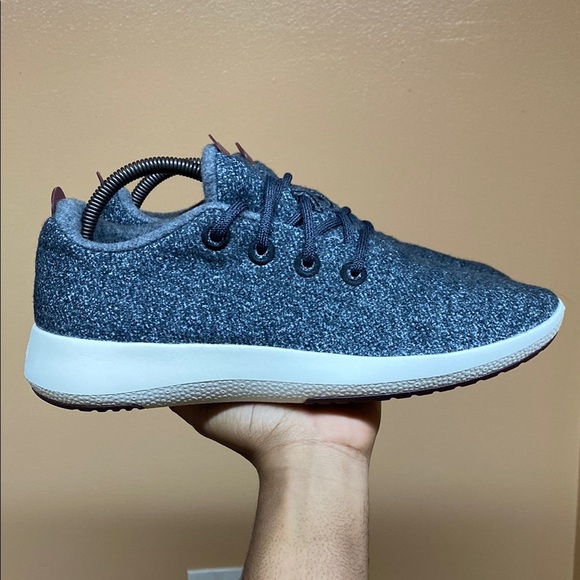 Allbirds Wool Runner Men’s Athletic Shoes “Dark Gray Cream” - Picture 1 of 16